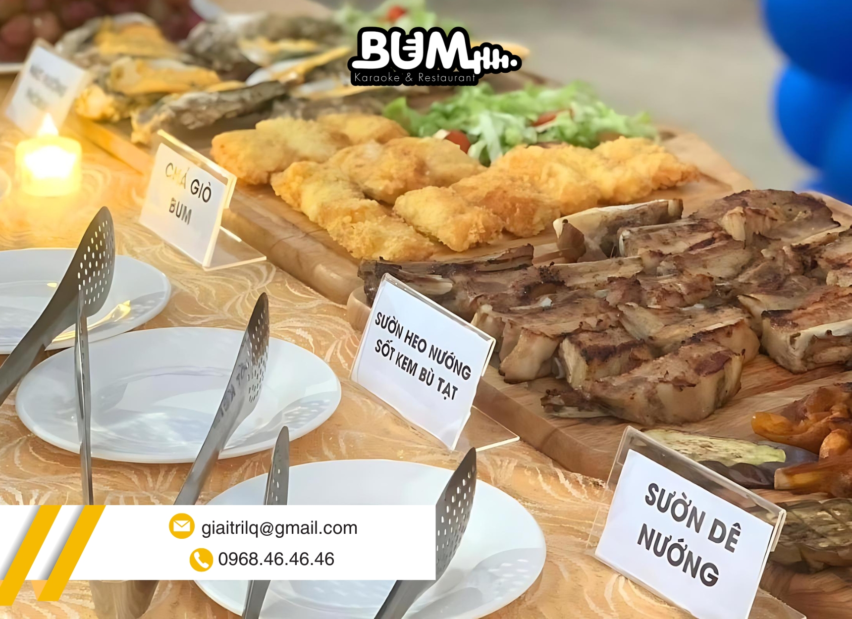 Dịch vụ đặt tiệc buffet